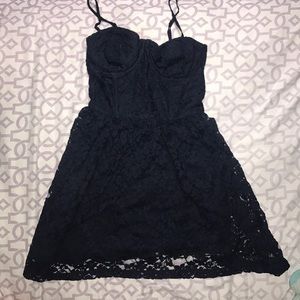 Abercrombie & Fitch Navy Blue lace dress